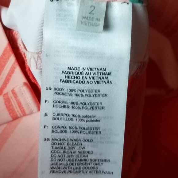 Adidas golf striped shorts size 2 - Picture 6 of 6